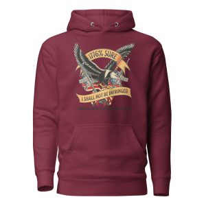 1776% Sure - Black Text - Unisex Hoodie
