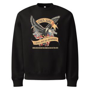 1776% Sure - Gold Text - Oversized heavyweight sweatshirt