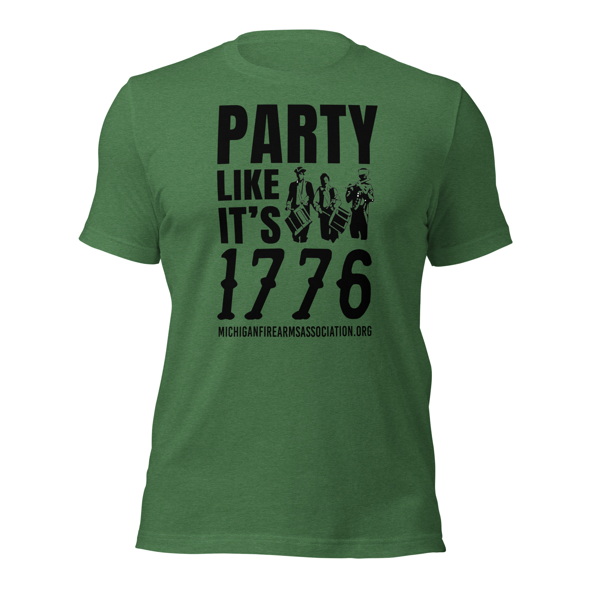 Party Like it’s 1776% Short-Sleeve – Premium Unisex – Dark Text - Image 4