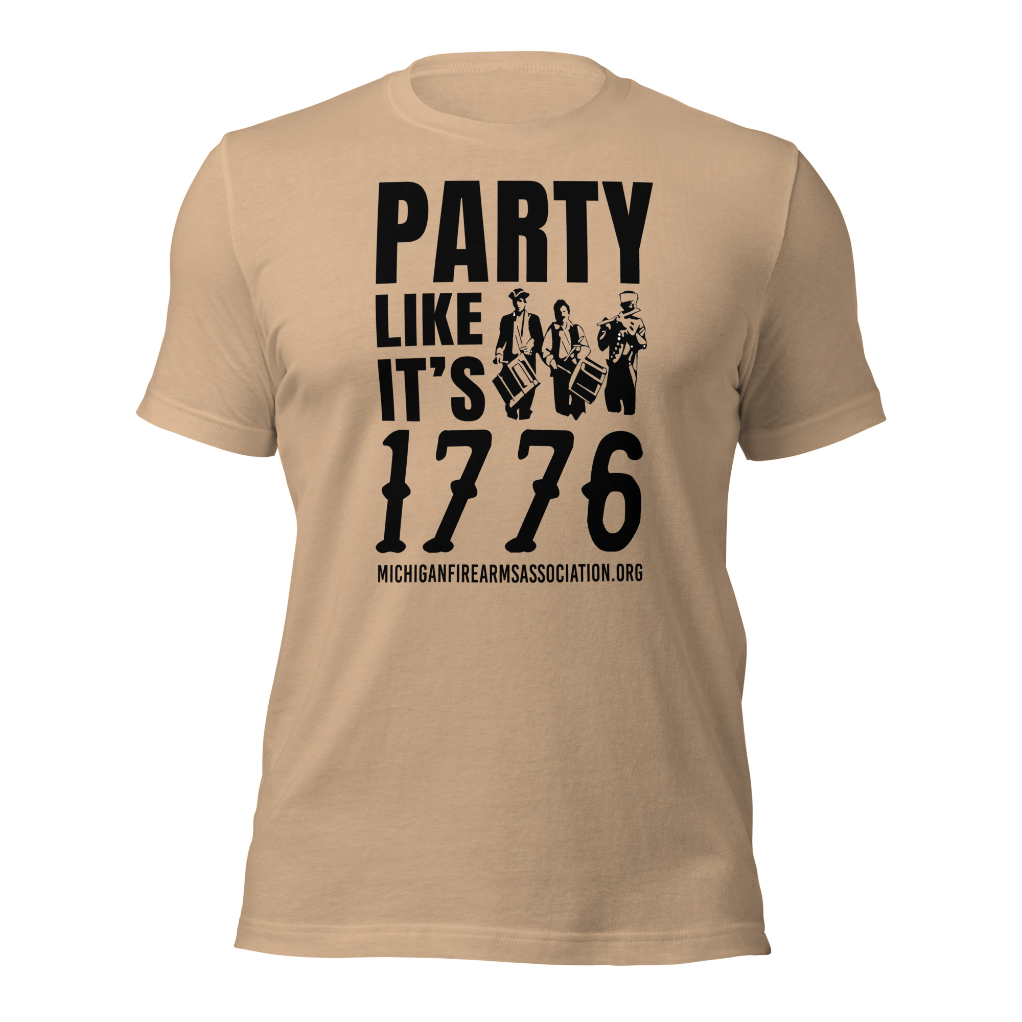 Party Like it’s 1776% Short-Sleeve – Premium Unisex – Dark Text - Image 9
