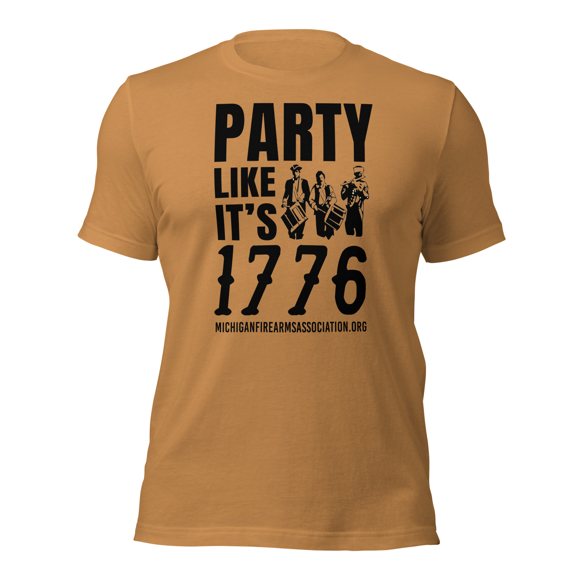 Party Like it’s 1776% Short-Sleeve – Premium Unisex – Dark Text - Image 8