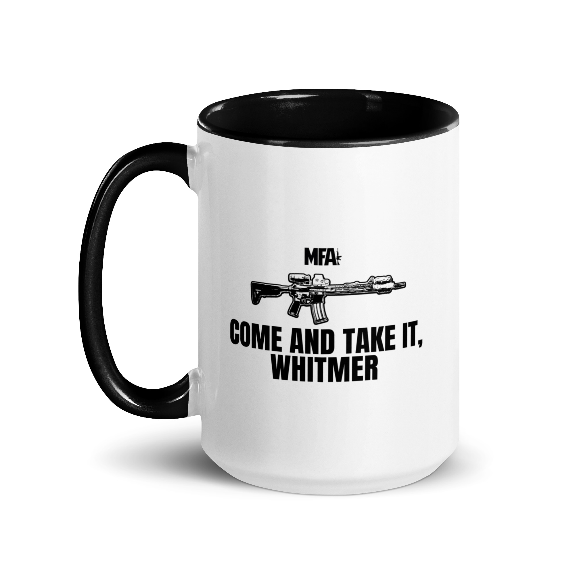 Come and Take it Whitmer Mug with Color Inside - Image 25