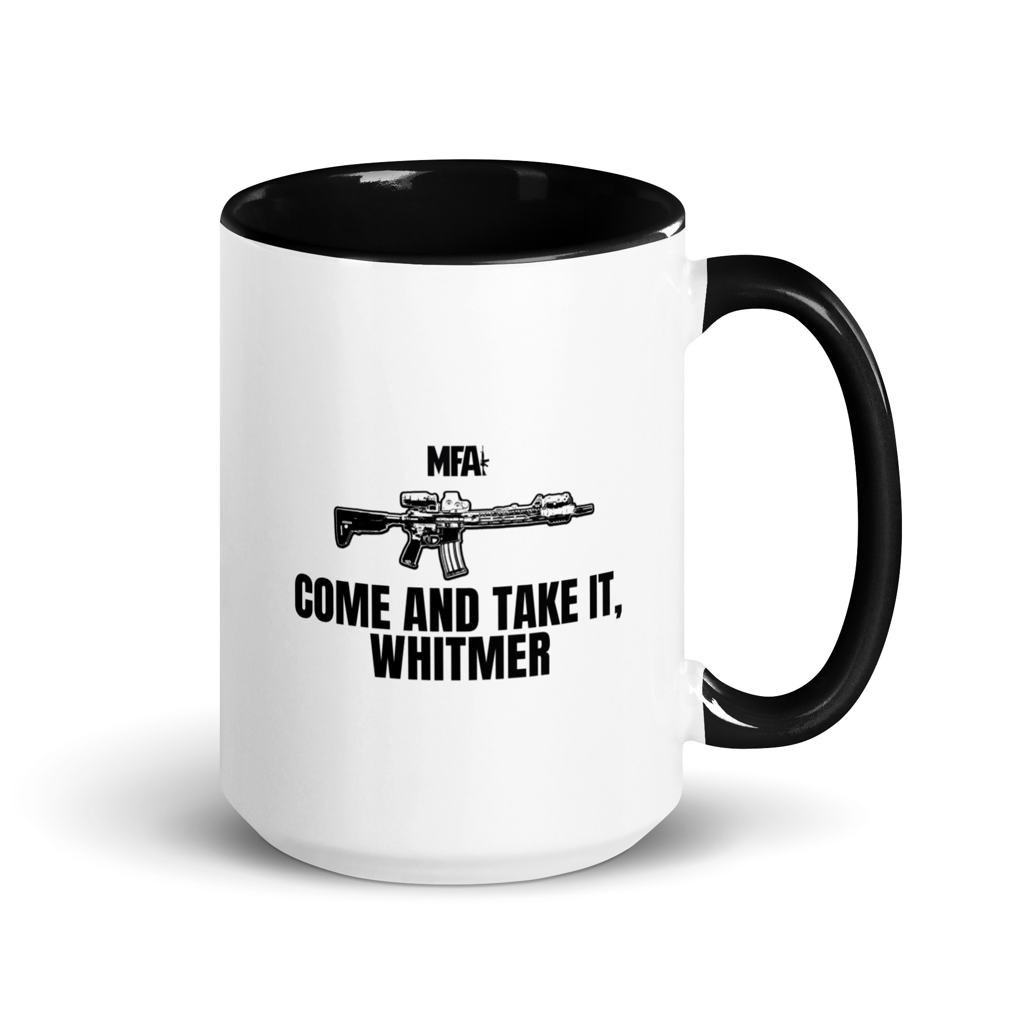 Come and Take it Whitmer Mug with Color Inside - Image 31