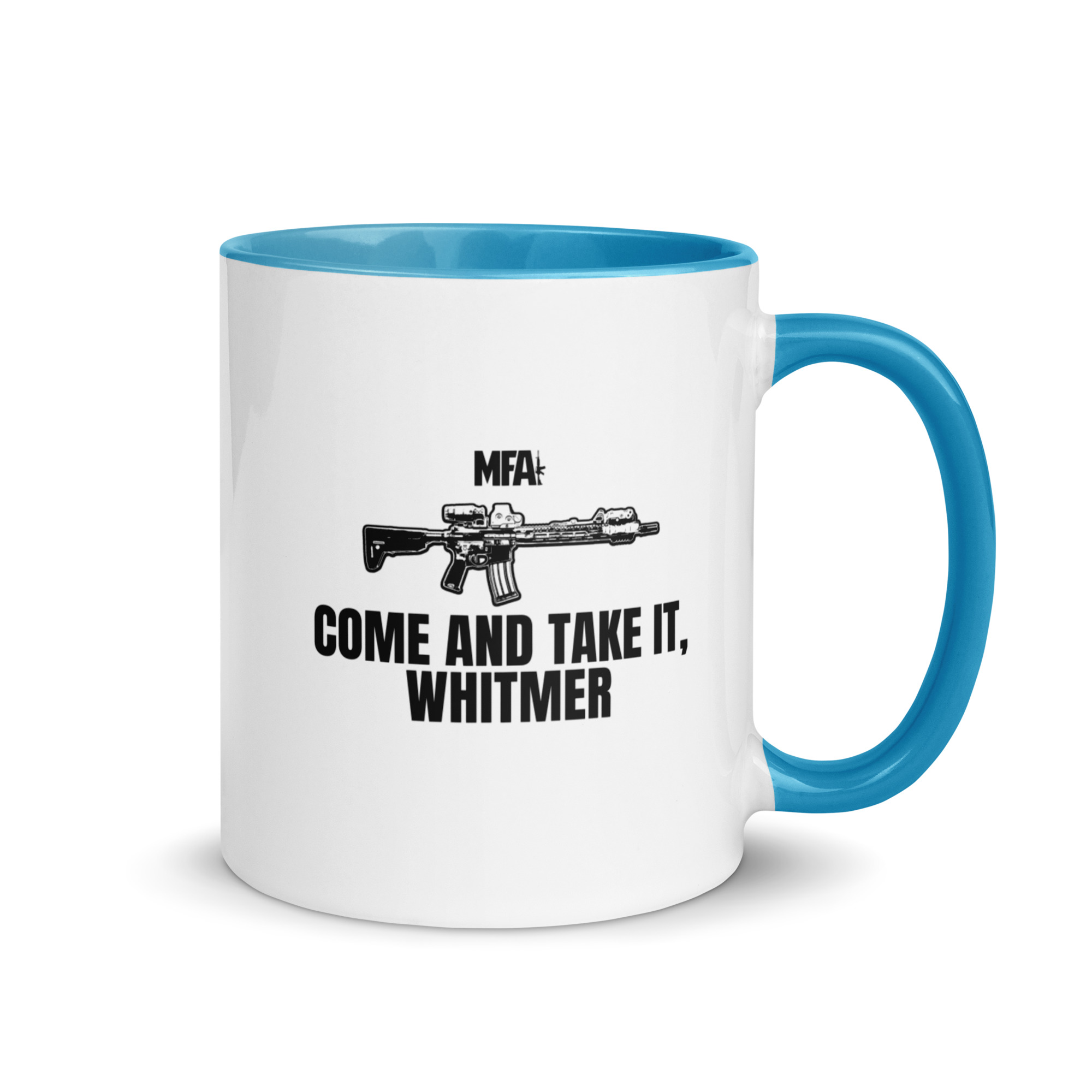 Come and Take it Whitmer Mug with Color Inside - Image 17