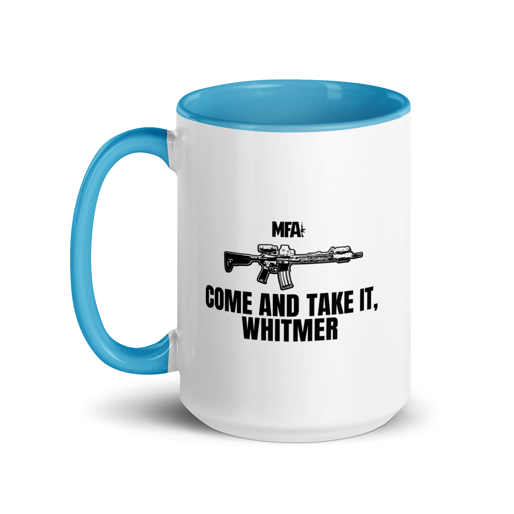 Come and Take it Whitmer Mug with Color Inside - Image 29