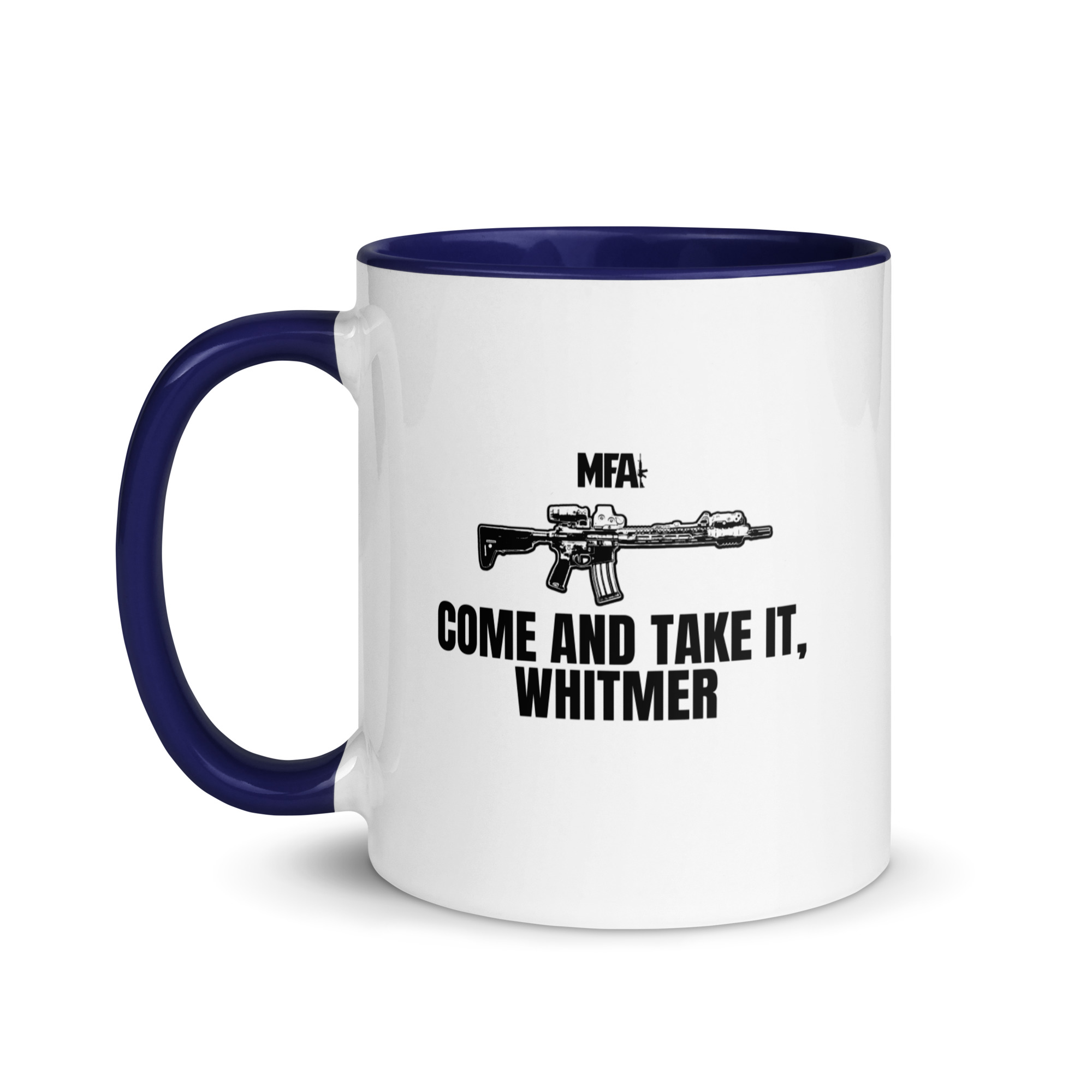 Come and Take it Whitmer Mug with Color Inside - Image 9