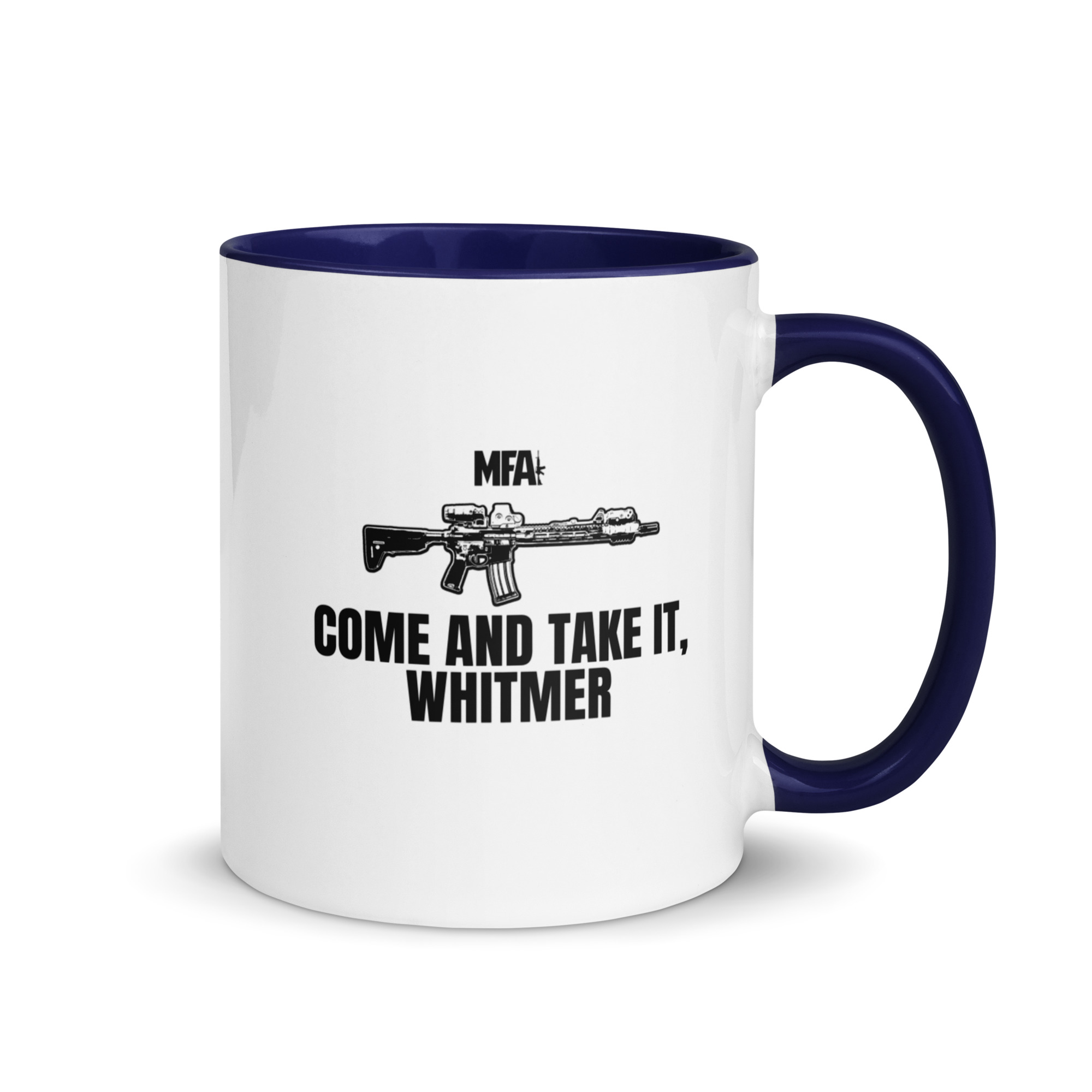 Come and Take it Whitmer Mug with Color Inside - Image 14
