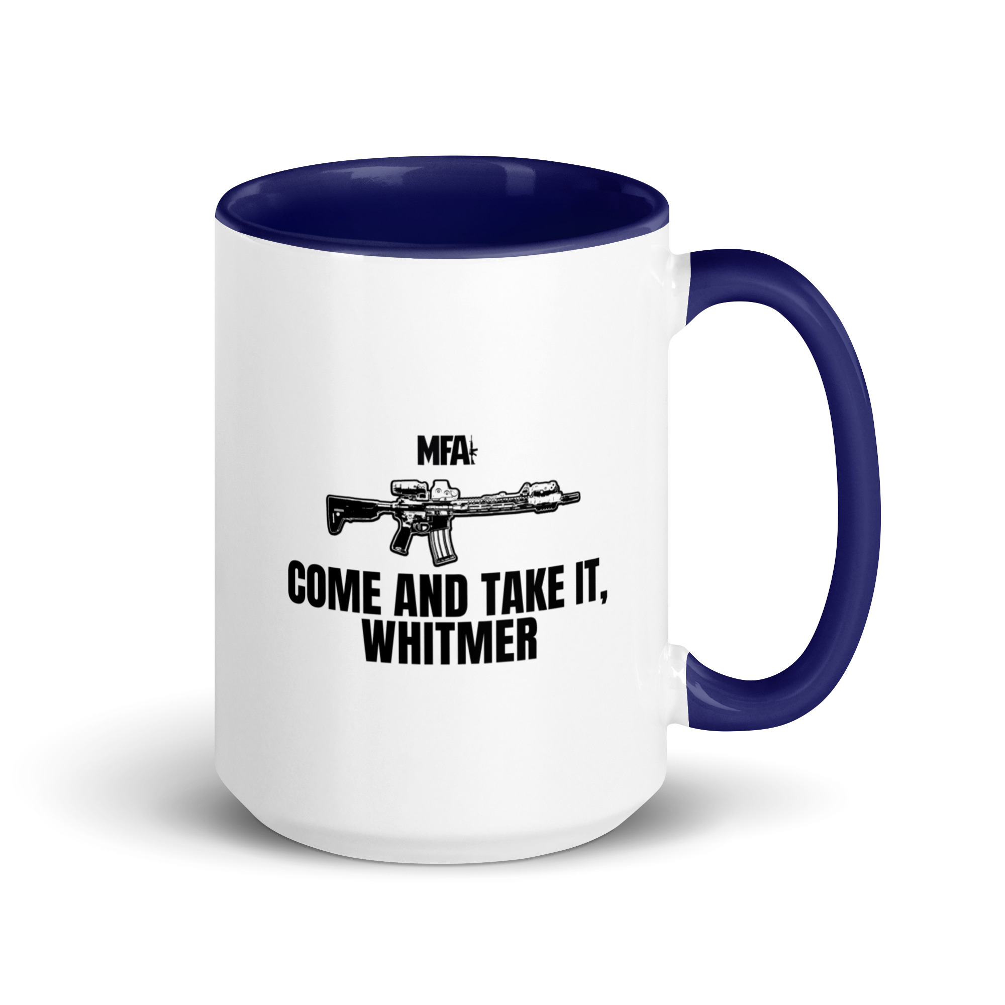 Come and Take it Whitmer Mug with Color Inside - Image 32