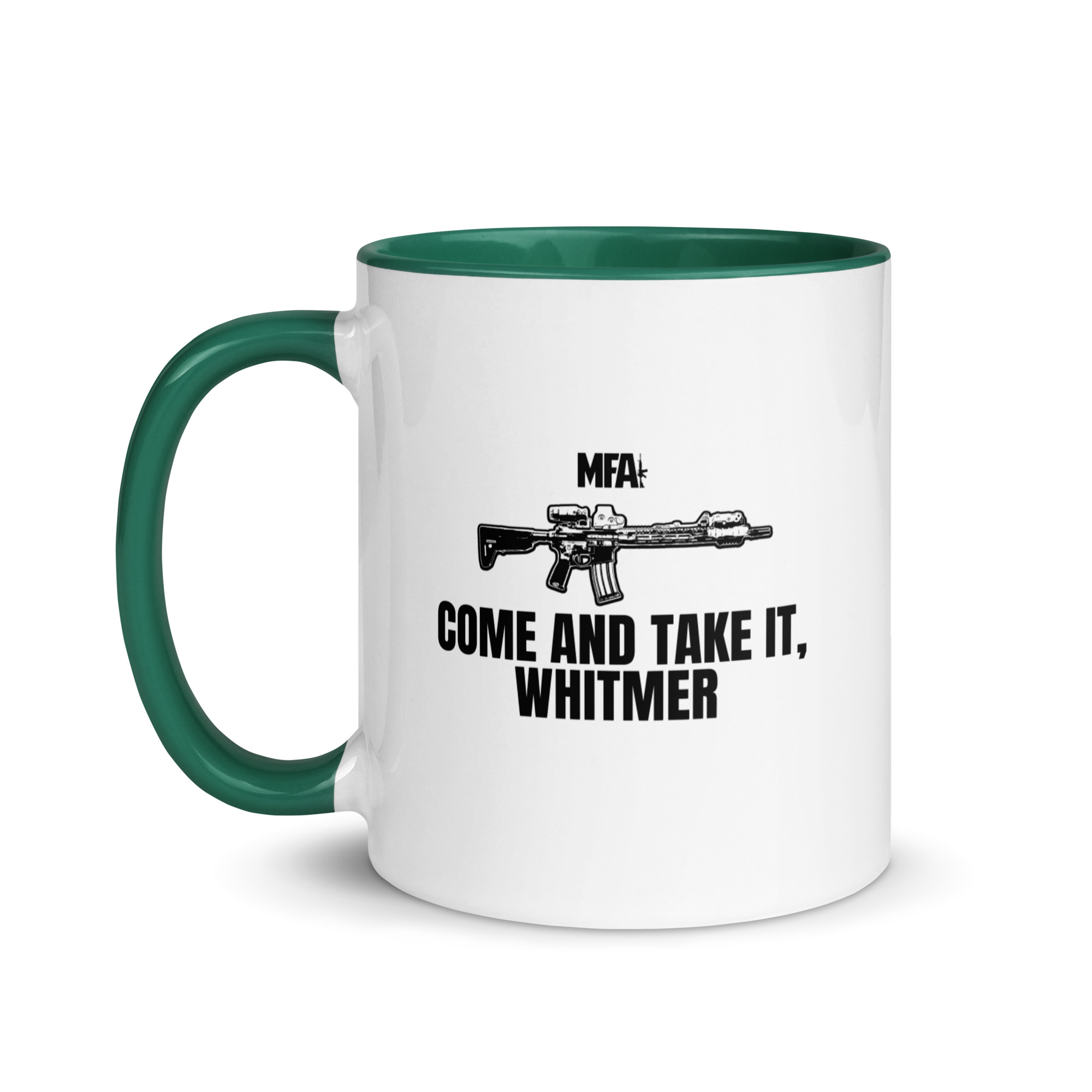 Come and Take it Whitmer Mug with Color Inside - Image 11