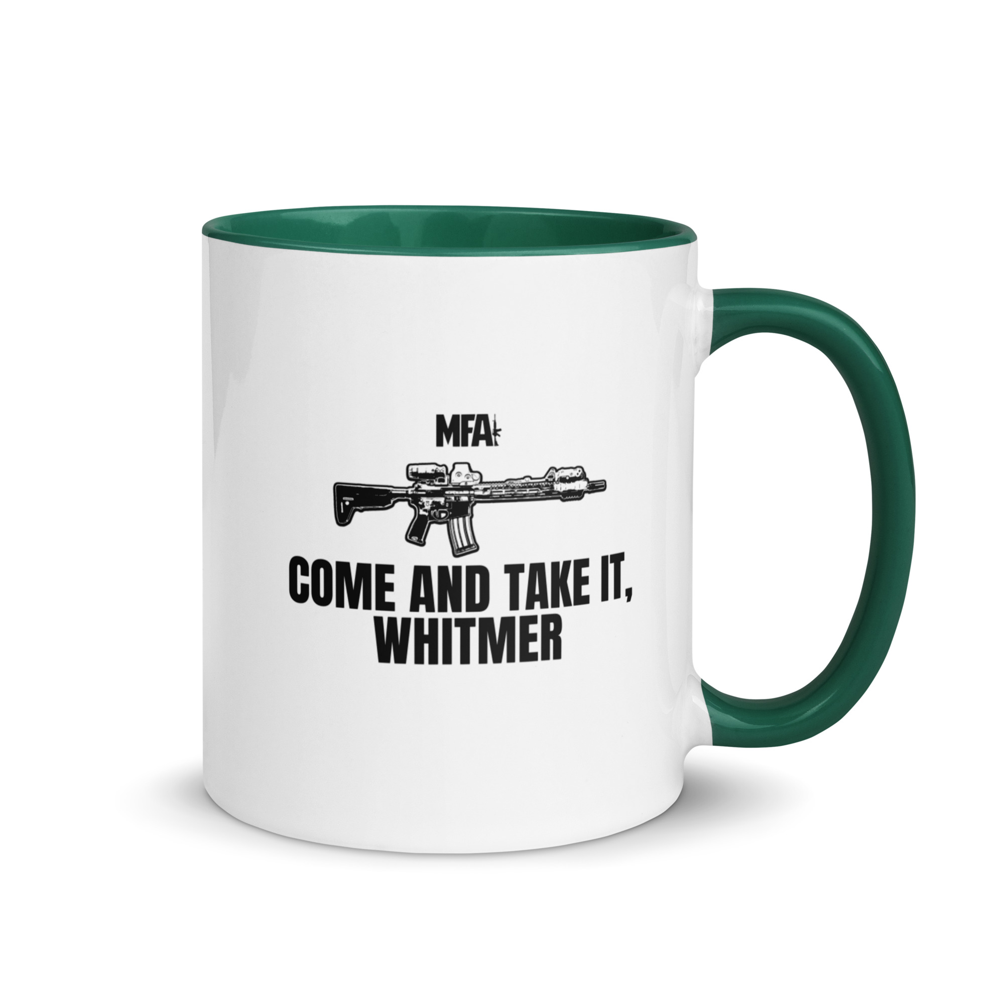 Come and Take it Whitmer Mug with Color Inside - Image 16