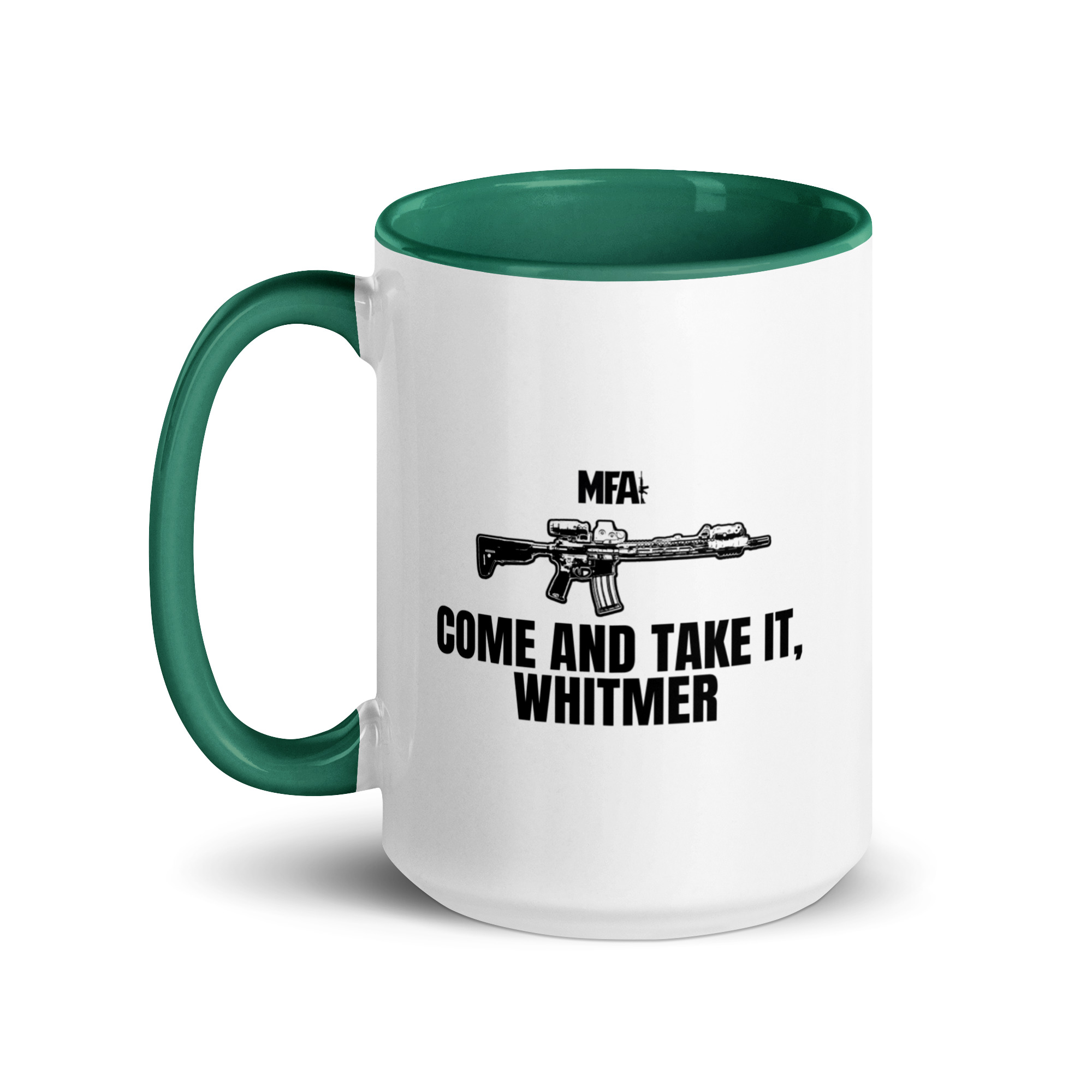Come and Take it Whitmer Mug with Color Inside - Image 28