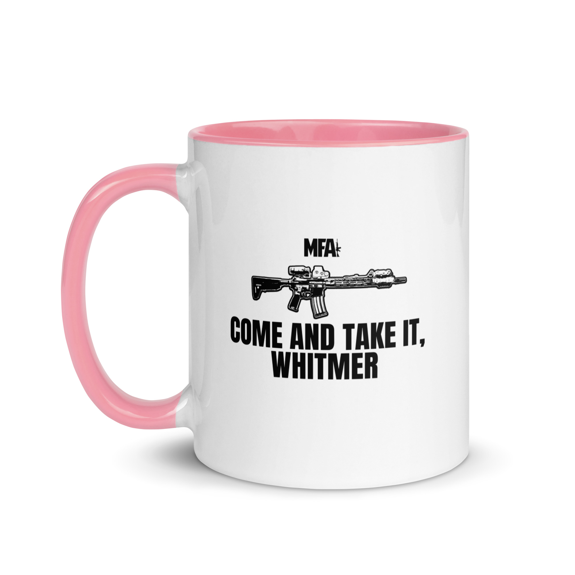 Come and Take it Whitmer Mug with Color Inside - Image 13