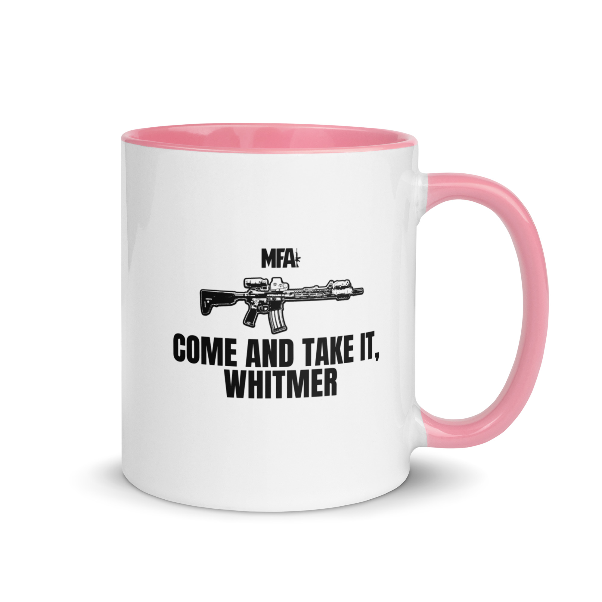 Come and Take it Whitmer Mug with Color Inside - Image 18