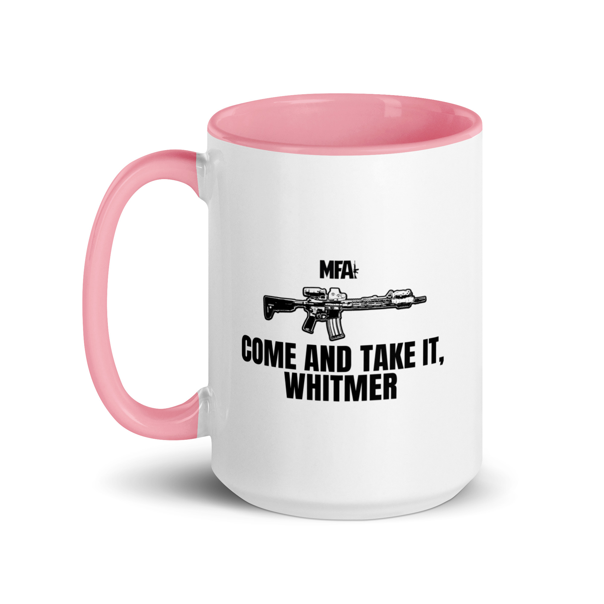 Come and Take it Whitmer Mug with Color Inside - Image 30