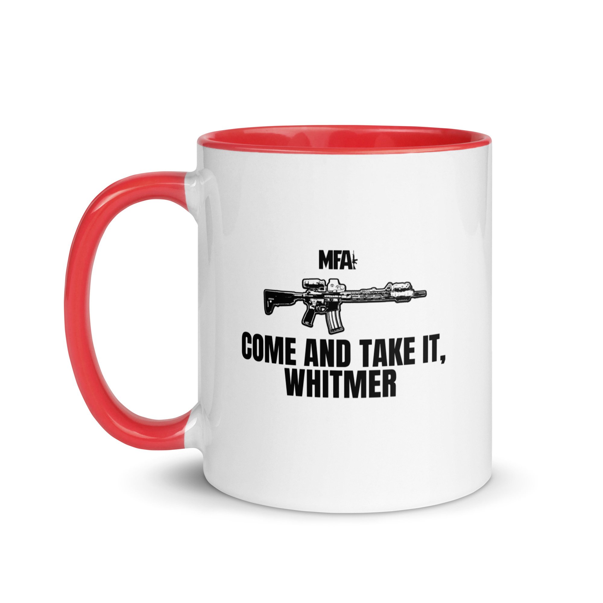 Come and Take it Whitmer Mug with Color Inside - Image 10